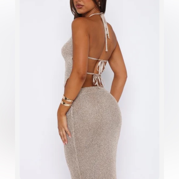 WHITE FOX BOUTIQUE
Play Pretend Sequin Knit Top Champagne NWT - Picture 5 of 9